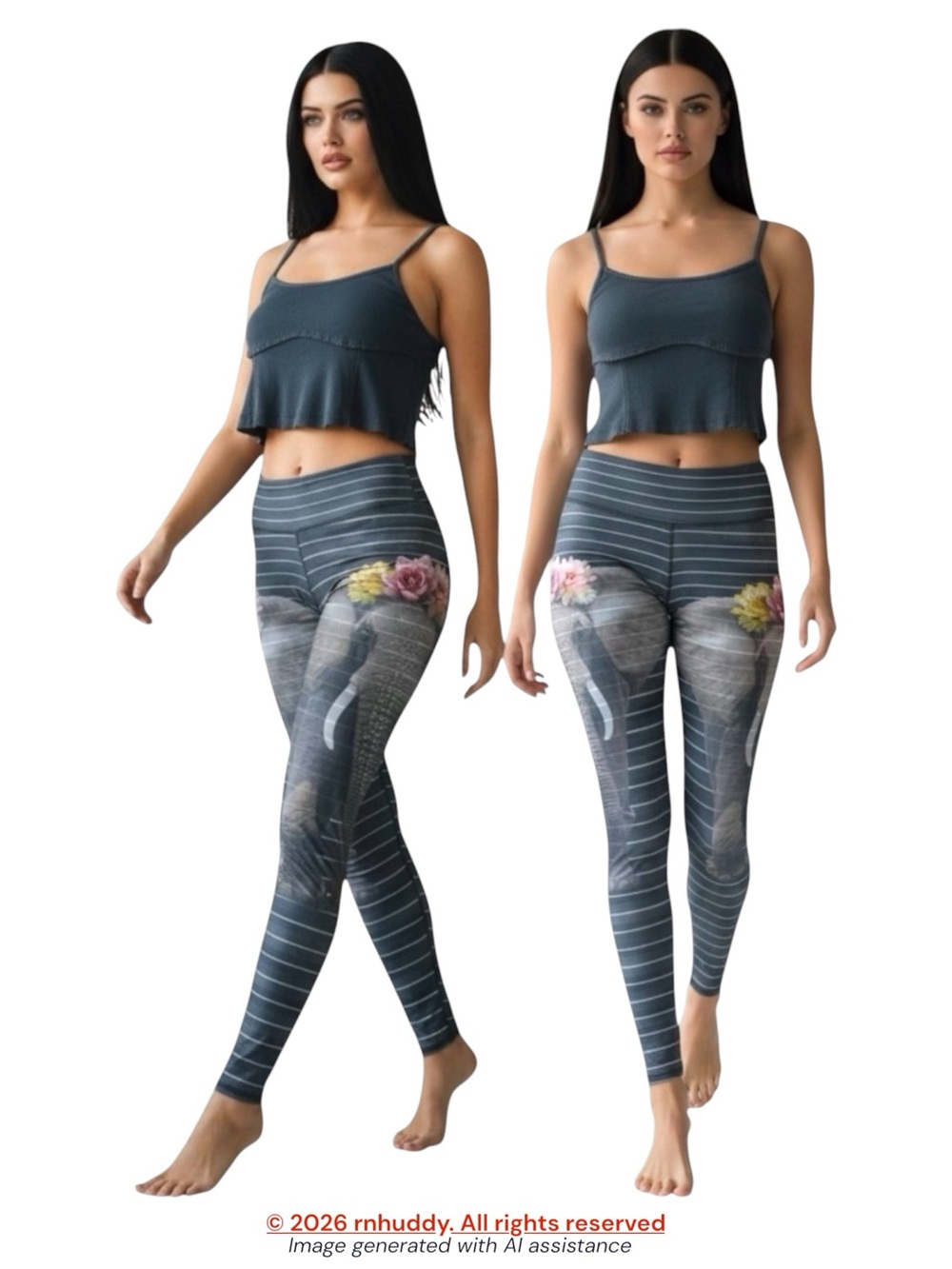 TEEKI L love the elephant hot pant leggings - Picture 14 of 14
